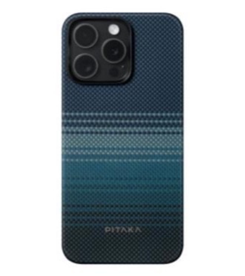 Чехол из арамидного волокна с поддержкой MagSafe PITAKA MagEZ Case 5 Weaving+ Sunset · Moonrise для iPhone 15 Pro Max