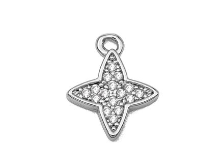 Подвеска "Звезда" 11,5мм, со стразами