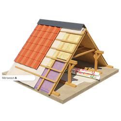 Ветро-влагозащитная мембрана Мегаизол А 70 м2