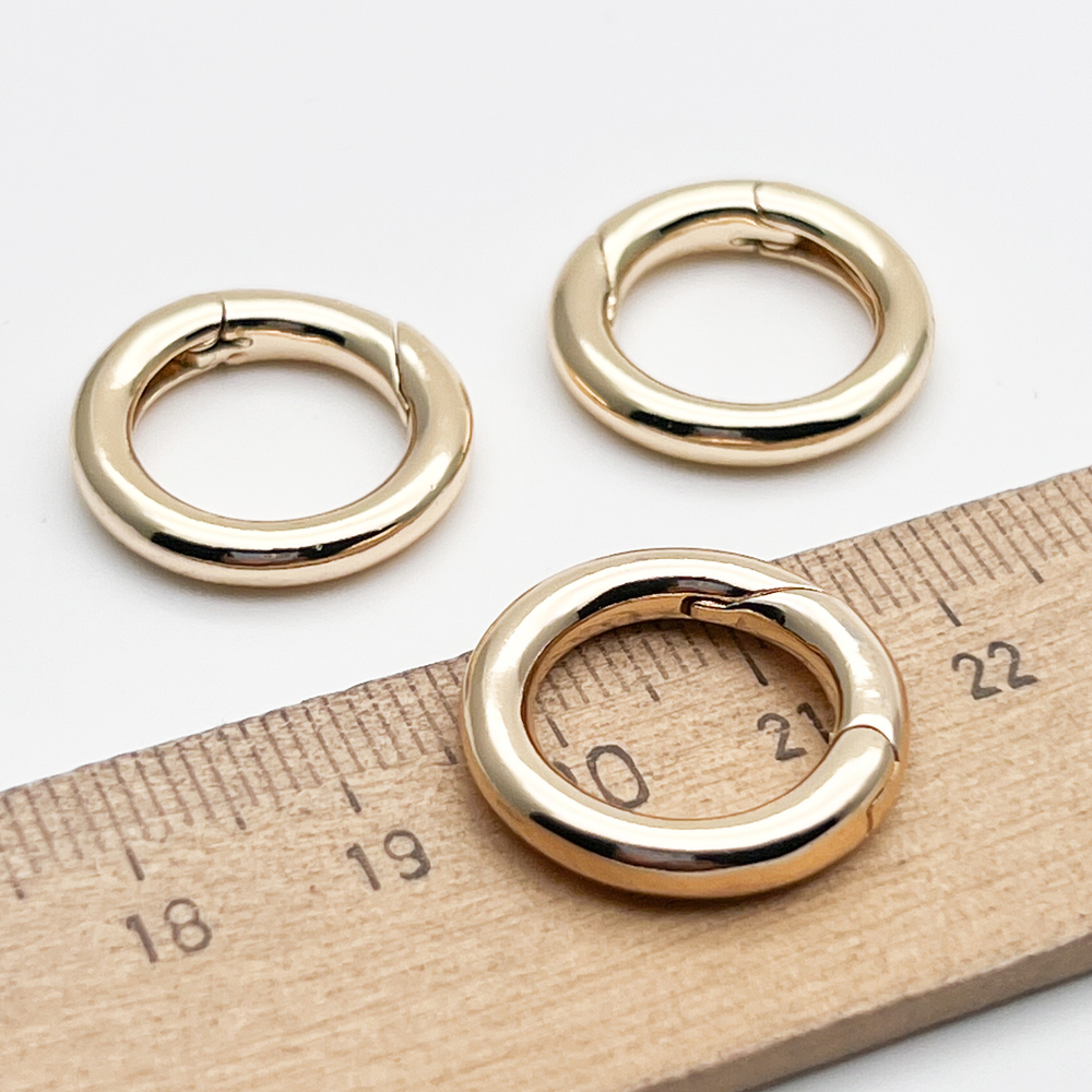 Замок-кольцо, цвет золото, размер 20 мм, цена за 1 шт