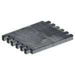 Тротуарная плитка Кроссбар Хэви, 100 мм, ColorMix Актау, гладкая