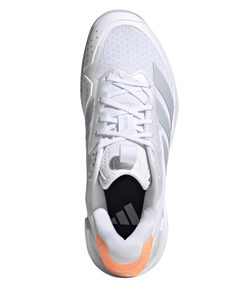 Женские теннисные кроссовки Adidas Adizero Ubersonic 5 W - cloud white/halo blue/beam orange