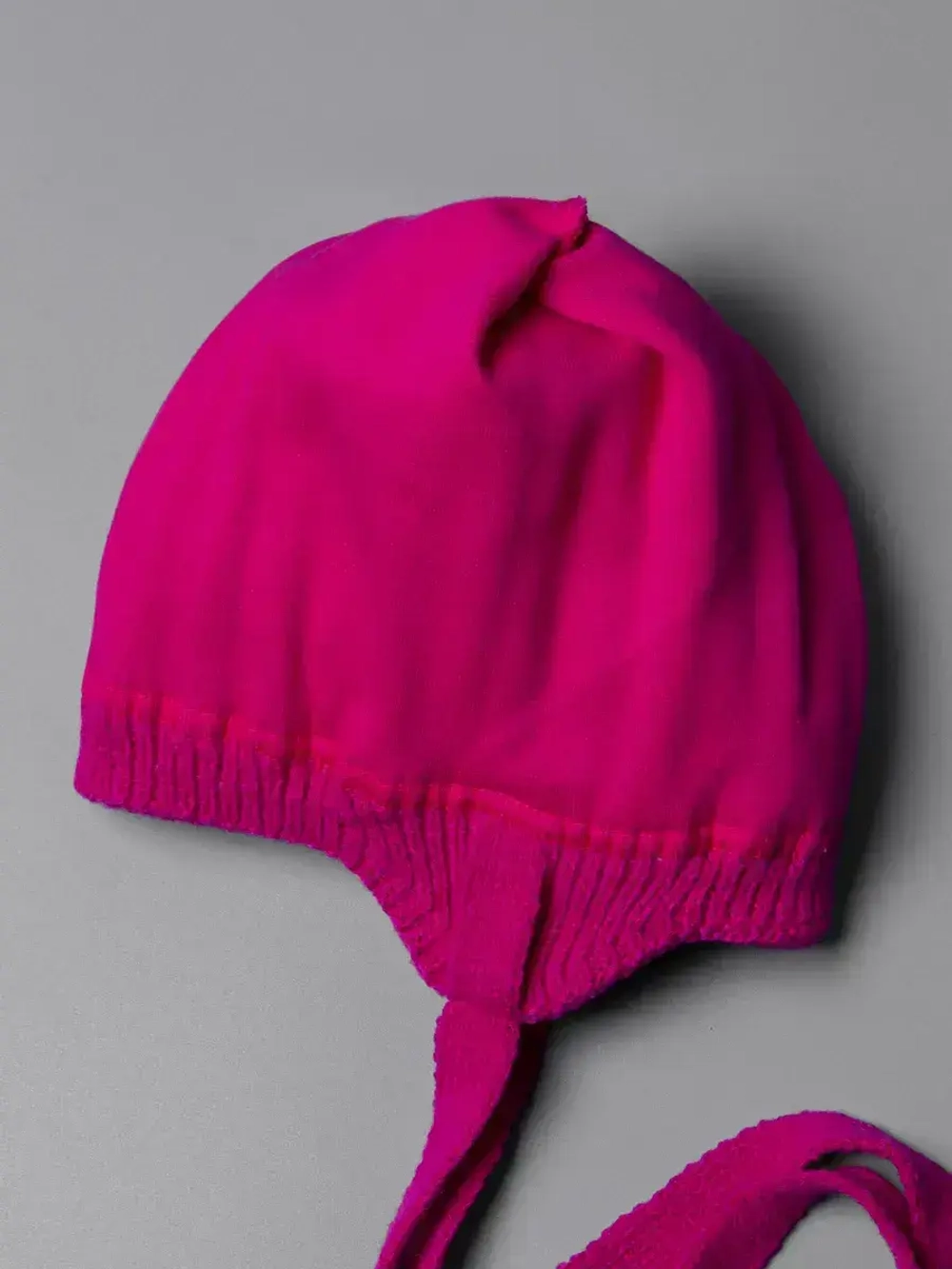 Шапка для девочки с ушками осенняя