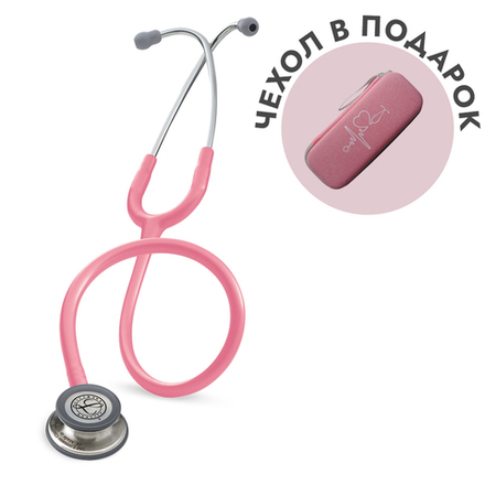 Стетоскоп Littmann Classic III, розовый, стальная акустическая головка (5633)