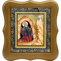 Симон (Симеон) Мироточивый Преподобный Симонопетрский. Икона на холсте.