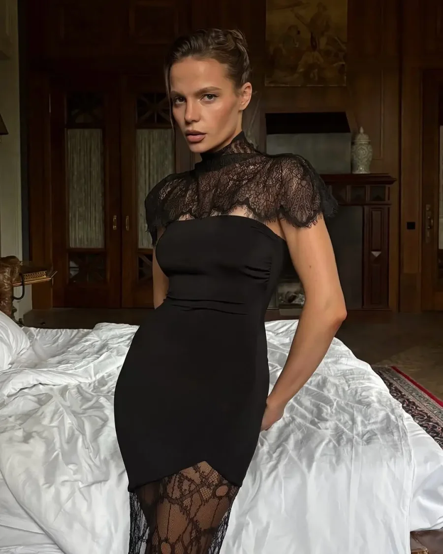 Платье Tefia maxi, Черное