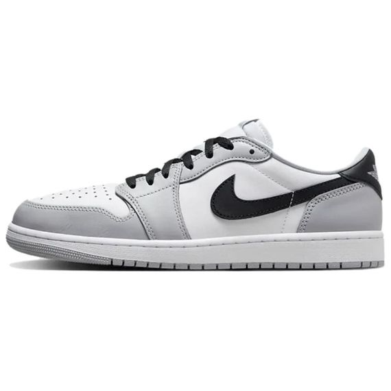 Jordan Air Jordan 1 Подвесные баскетбольные кроссовки с низким верхом Бело-серый Мужской