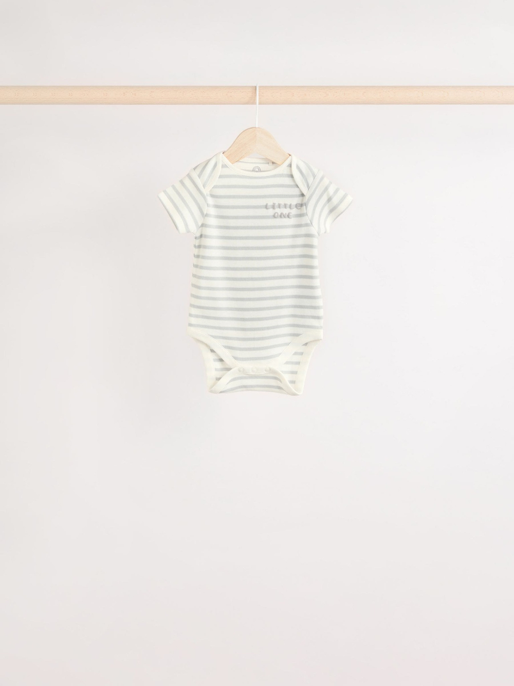 Боди с коротким рукавом для малышей Next E57-523, 5 шт., Молочный, Серый, Мятный