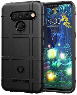 Чехол для LG V50 ThinQ цвет Black (черный), серия Armor от Caseport