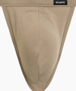 Мужские трусы стринги Atlantic, 1 шт. в уп., микромодал, бежевые, MP-1586