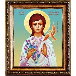 Вячеслав Крашенинников святой отрок. Икона на холсте.