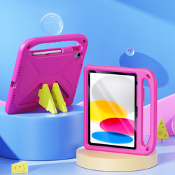 Детский чехол розового цвета на планшет iPad 10 (2022-) и iPad 11 (2025-) от Dux Ducis, серия Puff Series Case
