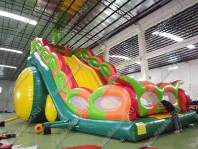 Коммерческий надувной батут-горка "Дракон" 15*7*9 м