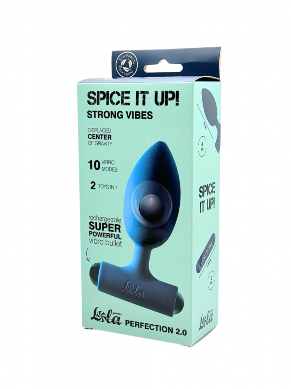 Анальная пробка с перезаряжаемой вибропулей Spice it Up Perfection 2.0