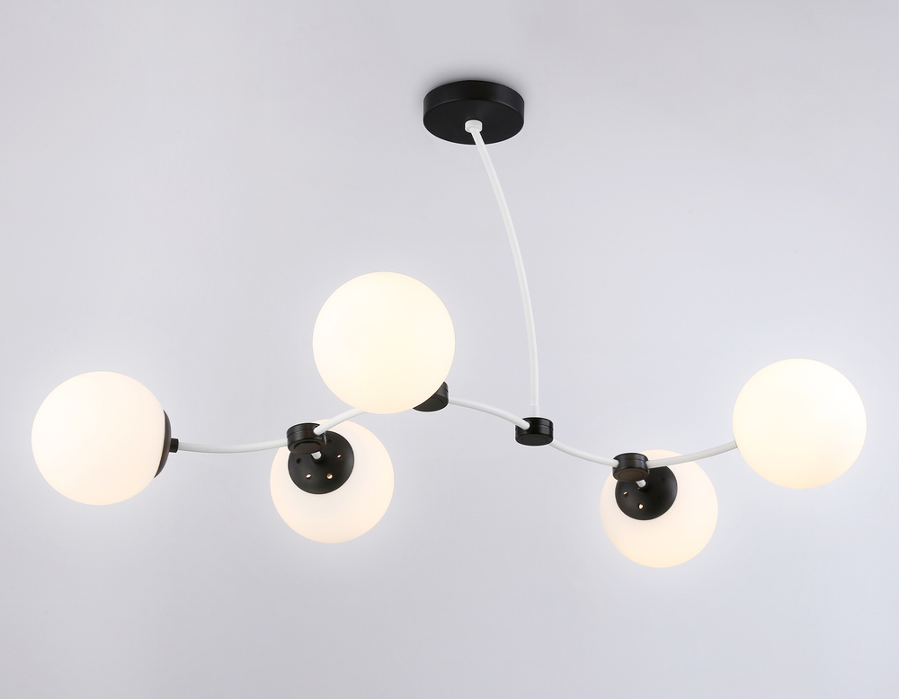 Подвесной светильник TR2546/5 WH/BK белый/черный E27/5 max 60W 950*600*450