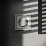 Терморегулятор электронный VOLTUM S70 с индикацией и датчиком, для теплого пола, (сталь)