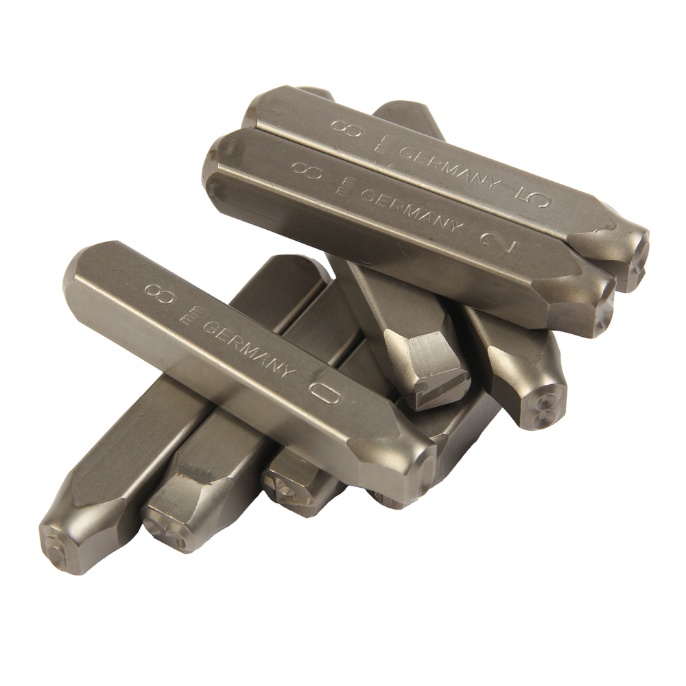 Клейма цифровые 8мм (HRC 60+-2град. DIN 1451) JTC