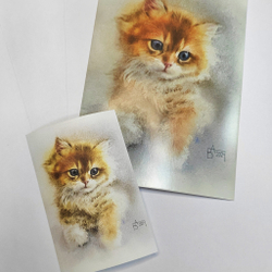 Наклейка на карту "Котёнок"