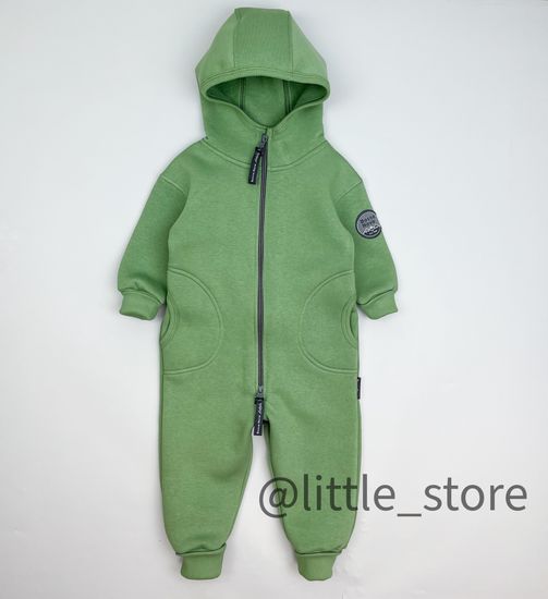 Комбинезон Bossa Nova из футера с начесом, Зеленый