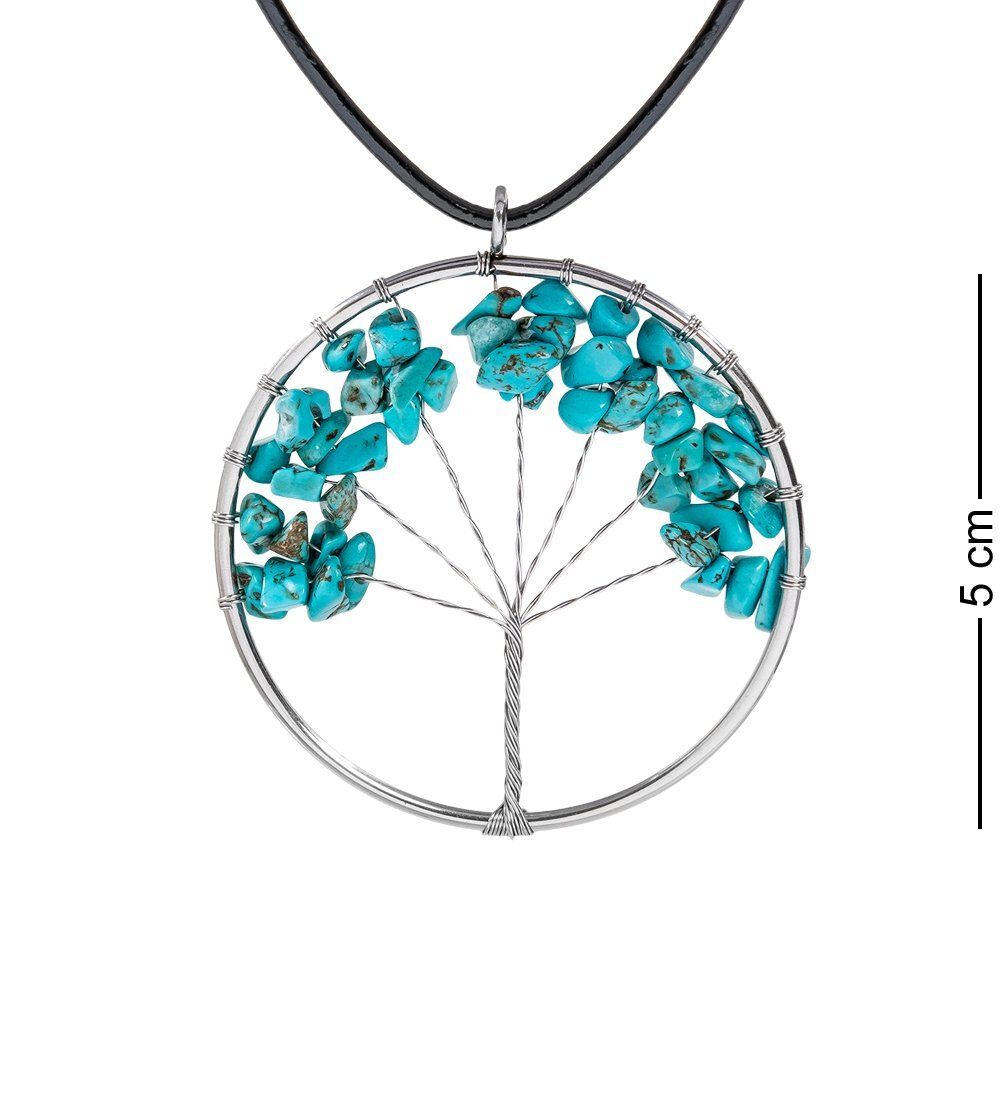 NP-02/8 Кулон с камнями «Бирюза»