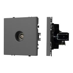 Механизм телевизионной розетки SCT-NOBE-MTV1-SFPL-GR (Arlight, Серый базальт) 054295