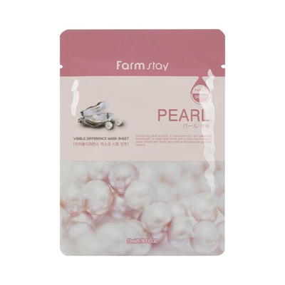 Тканевая маска для лица с экстрактом жемчуга, 23мл, FarmStay