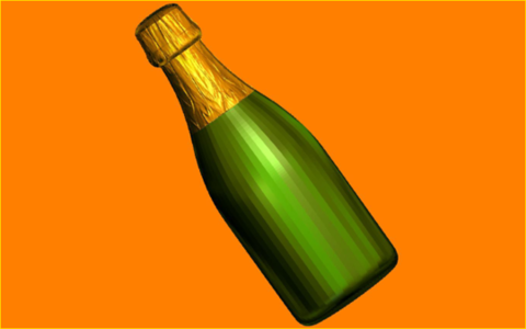 Пластиковая форма «Шампанское»