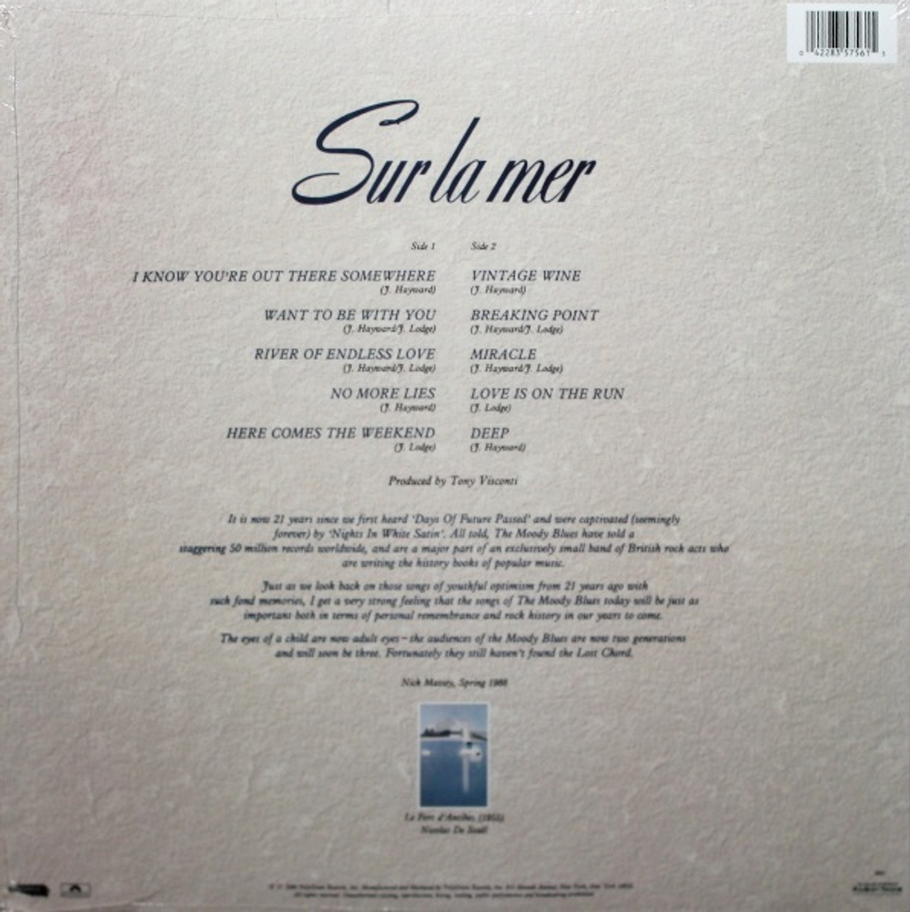 The Moody Blues / Sur La Mer (LP)