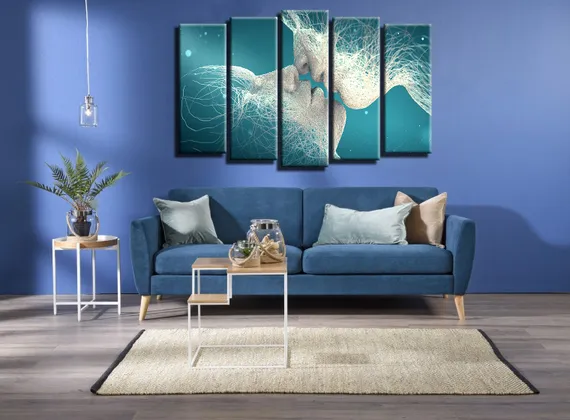 Модульная картина "Влюбленные"