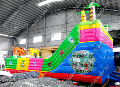 Коммерческий надувной батут "Сафари парк" 12*7*7 м