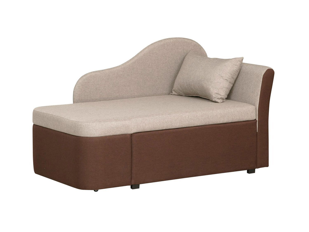 Тахта Мася-12 левый жаккард тесла крем/шоколад