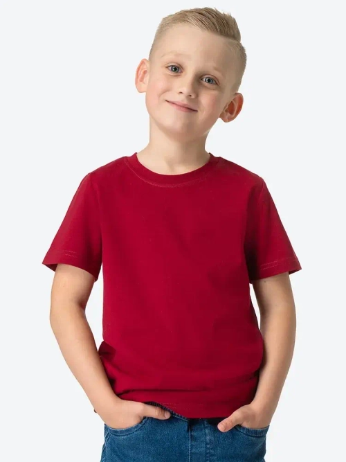 Футболка детская бордовая 160гр/м2