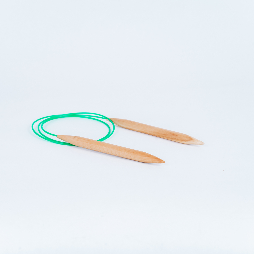 Деревянные круговые спицы для вязания из дерева вишня 12 мм. N24