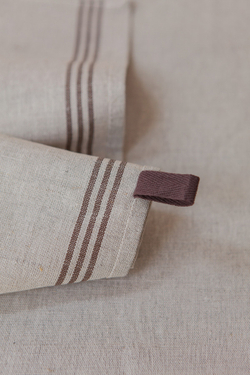 Набор кухонных полотенец 2шт 50х70 Luxberry Linen Line натуральный/коричневый
