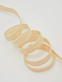 Резинка узкая бельевая бежевая ширина 6 мм