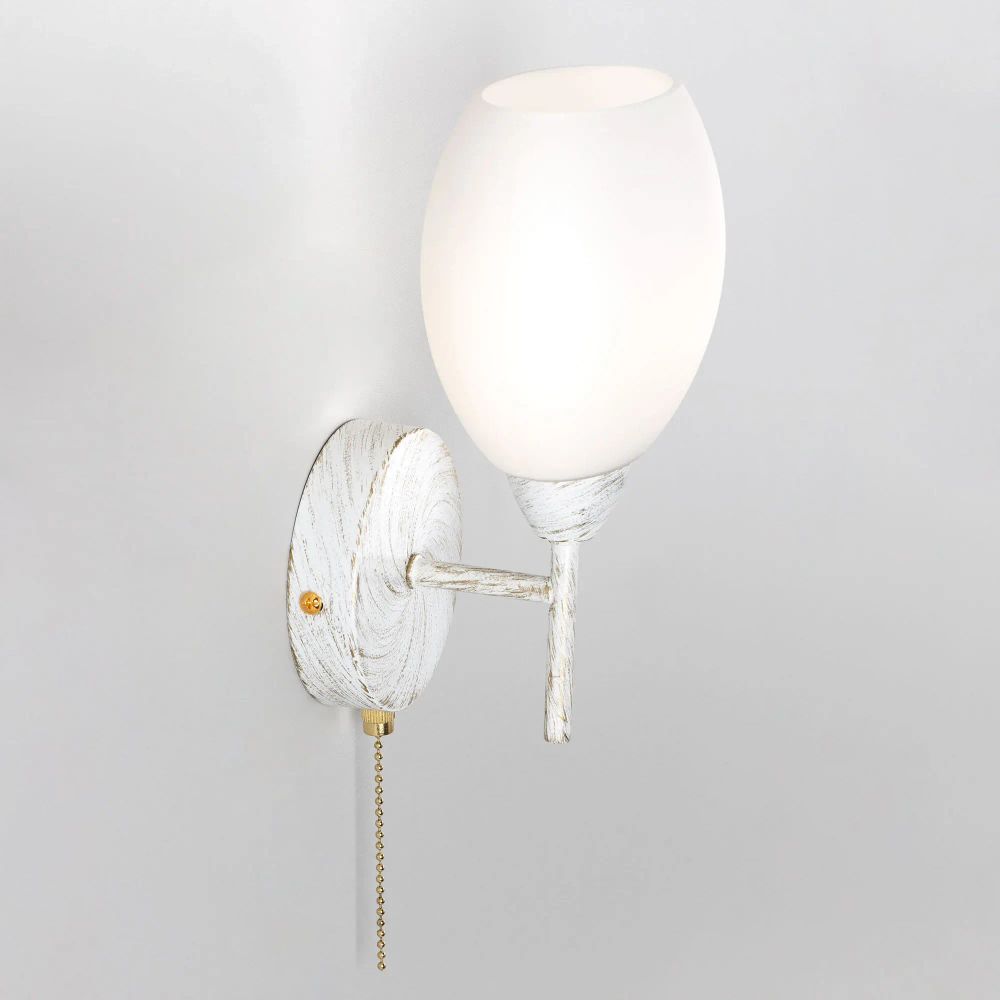 Citilux Флорида CL148310 Бра с выключателем Белое с патиной