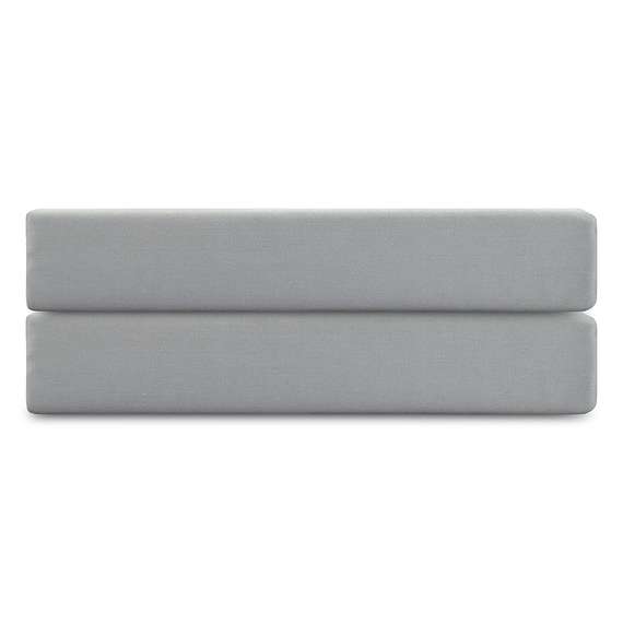 Простыня на резинке из премиального сатина оливкового цвета из коллекции essential, 200х200х30 см