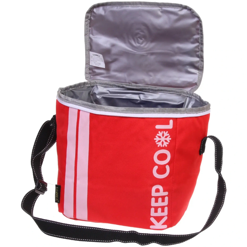 Термосумка 10 л, 24*17.5*24 см, Sanne красная