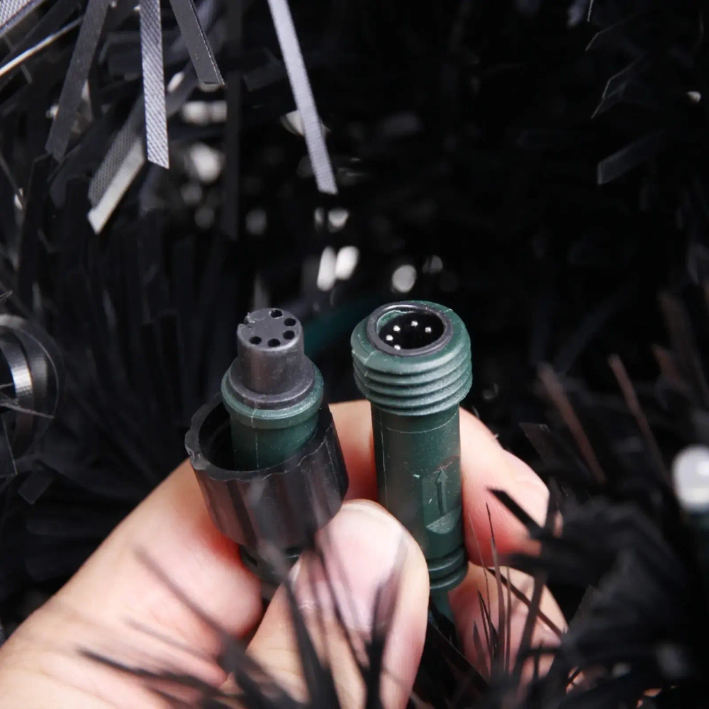 Ёлка светодиодная «Млечный путь» 180 см, ПВХ черный, цвет свечения-Белый (247 веток) (T1050B-180)