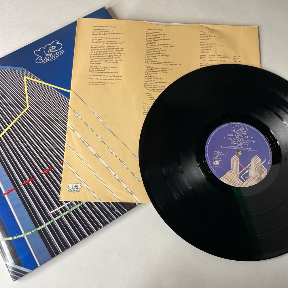 Винтажная виниловая пластинка LP Yes Going For The One (Англия 1977)
