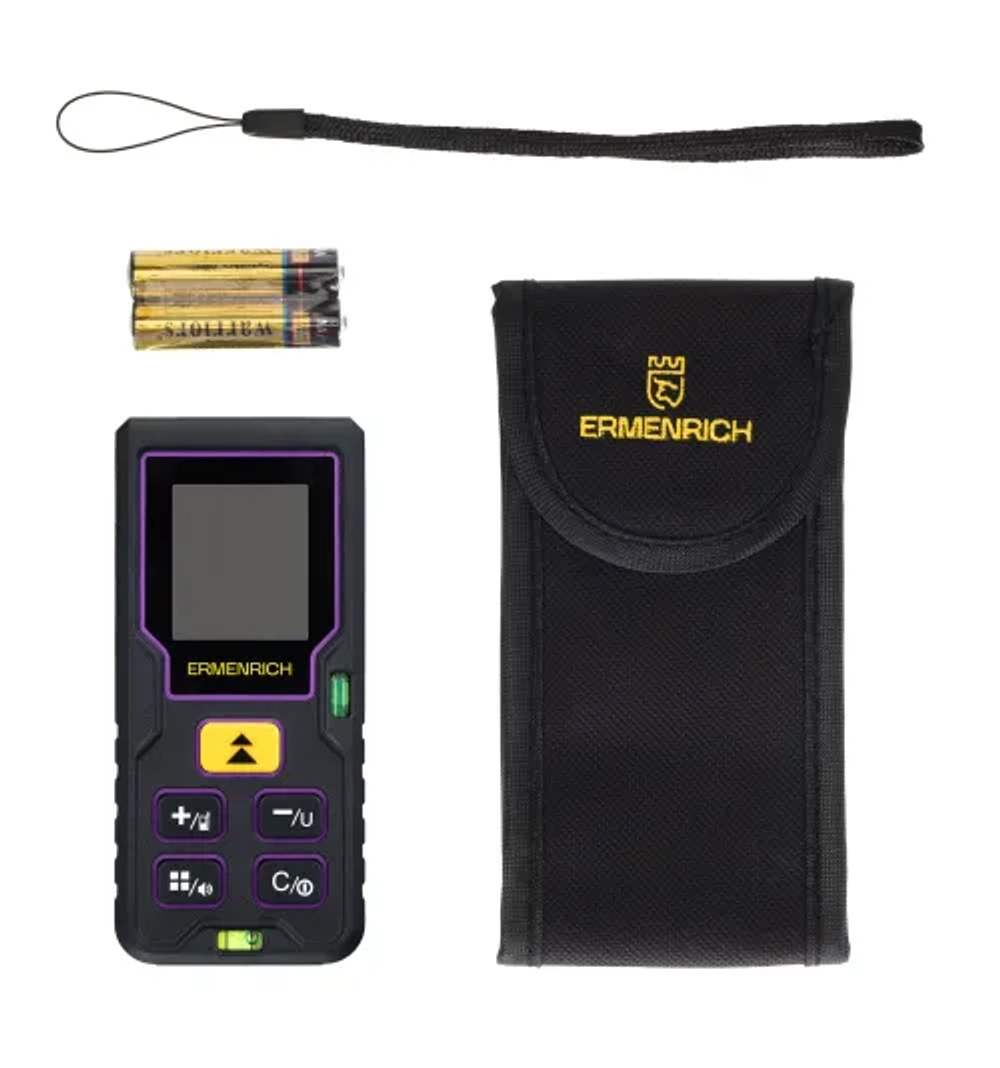 Лазерная рулетка Ermenrich Reel PLUS GD60, фиолетовый