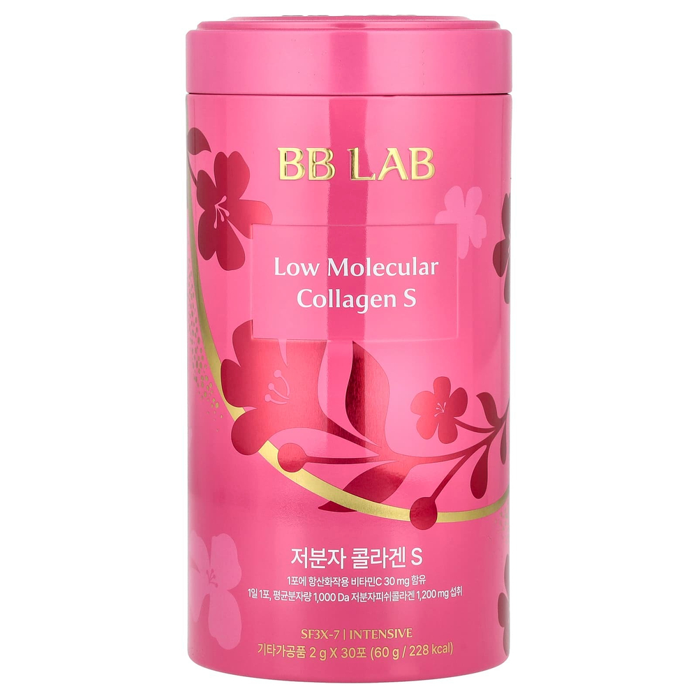 BB Lab, низкомолекулярный коллаген S, 30 пакетиков по 2 г