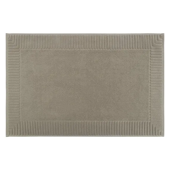 Коврик для ванной с фактурным бортиком бежево-серого цвета из коллекции essential, 50х80 см