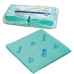 Салфетка VILEDA "Бризи", КОМПЛЕКТ 25 шт., объемное микроволокно, зеленая, 35х35 см, 161619