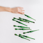 Набор деревянных крючков для вязания из древесины клен 9 штук. KN31