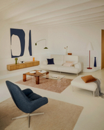 Тумба под телевизор Helvine с 4 ящиками из дубового шпона и закаленного стекла, 200 x 40