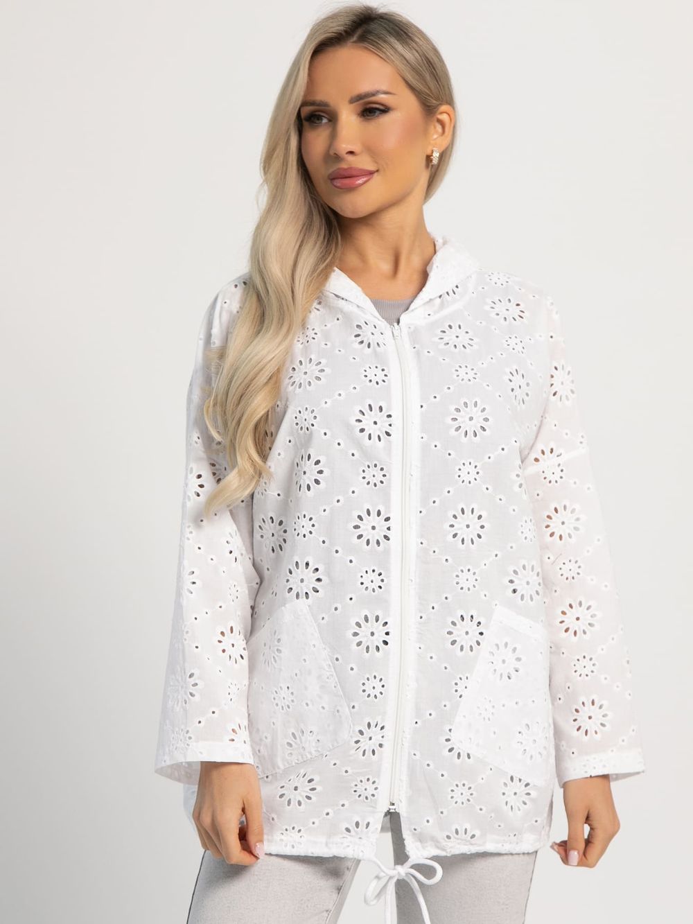 Пыльник Зикки (белый/кружево) Б15978-4М LT Collection