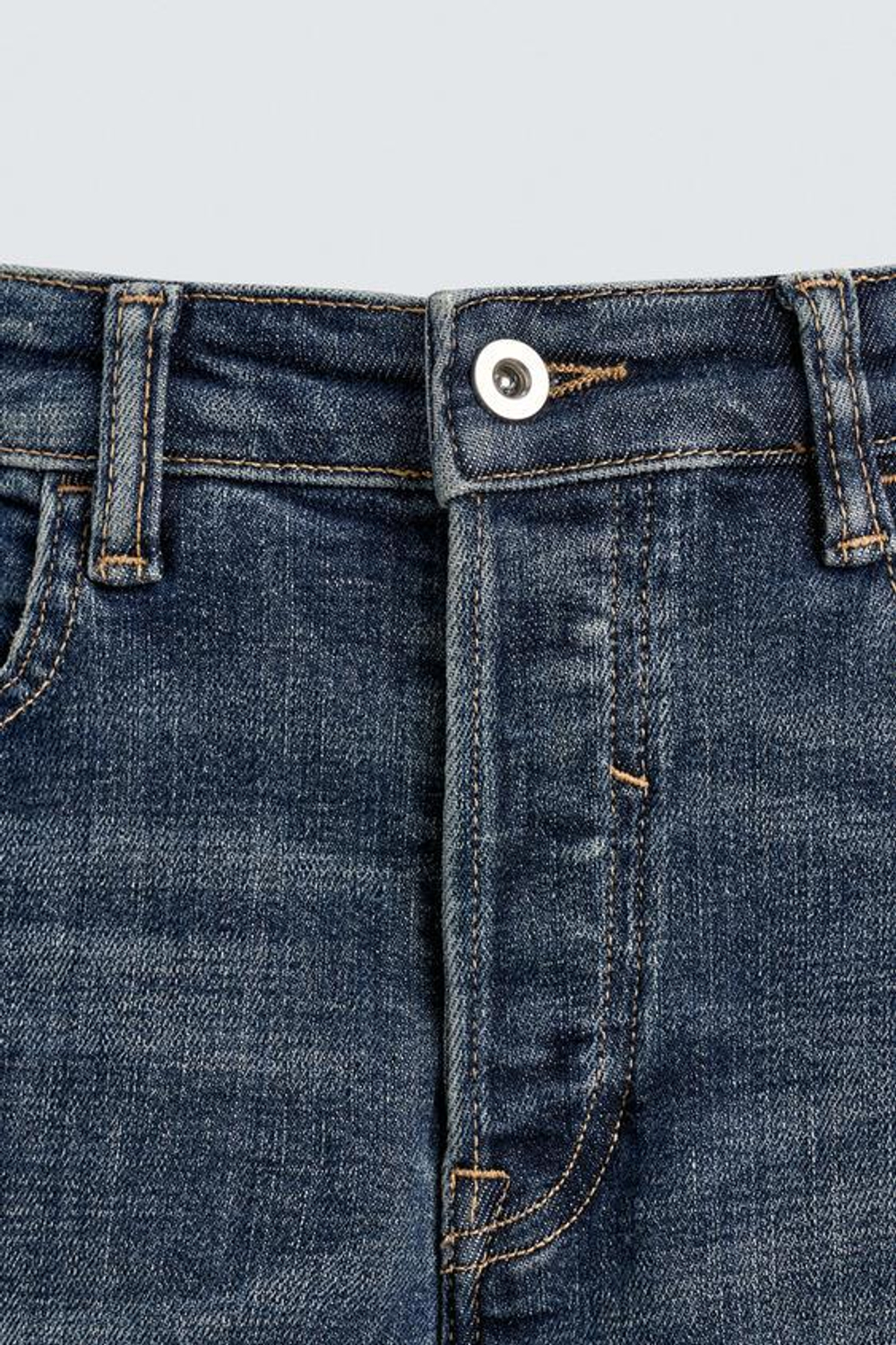 ZARA ДЖИНСЫ SKINNY FIT С РАЗРЕЗАМИ, СИНИЙ