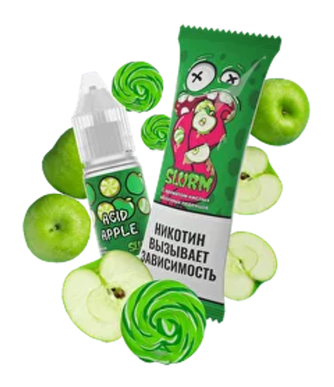 Жидкость (М) Slurm (10 мл, 15 мг SALT) Acid Apple