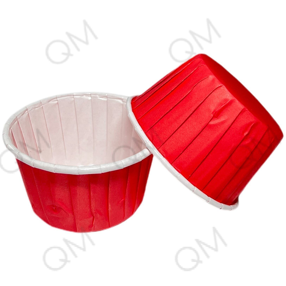 Pasticciere. Форма бумажная "Маффин" 50*40 мм (красная-белая) 50 шт